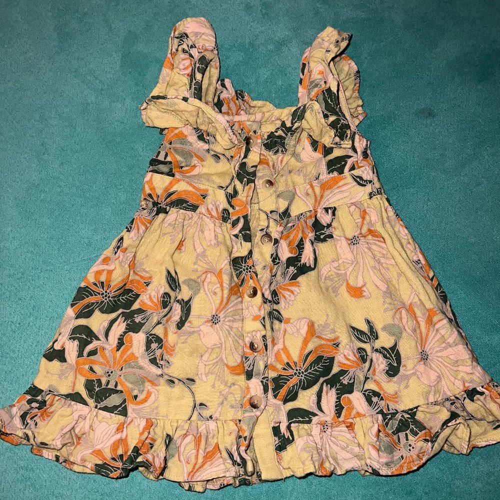 Kate Quinn Honeysuckle gauze Ruffle Dress . 6-12 Months